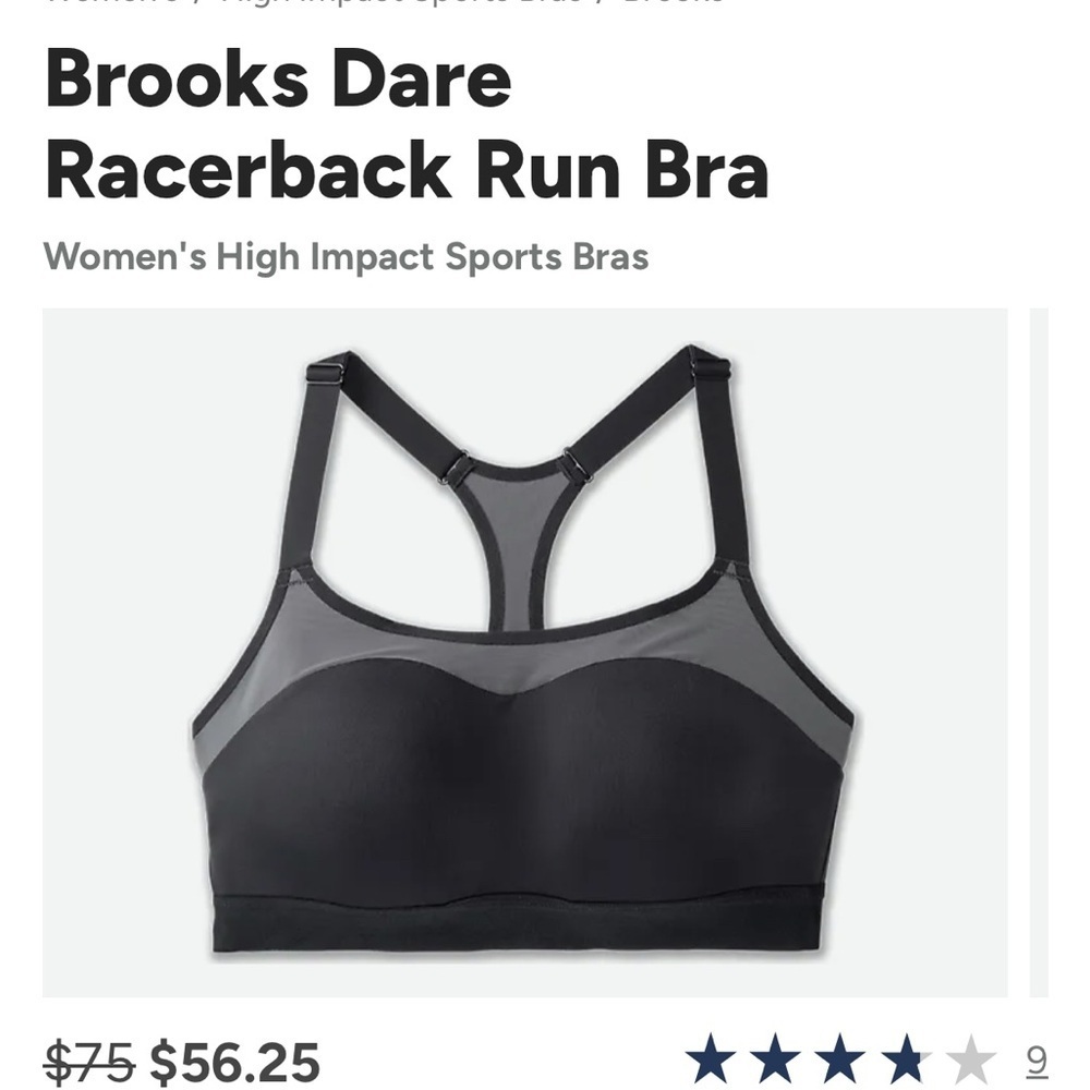 Brooks Dare Racerback Run Bra
Women's High Impact Sports Bras